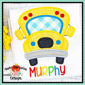 School Bus Applique Design