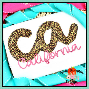 California Bean Stitch Applique Design