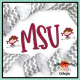 Cheerleader Mini Embroidery Design