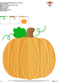 Pumpkin Mini Embroidery Design