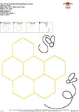Honeycomb Bean Stitch Applique Design