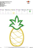 Pineapple Zigzag Applique Design