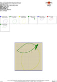 Lemon Bean Stitch Applique Design