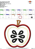 Apple Satin Applique Design