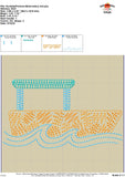 Scribble Pontoon Embroidery Design
