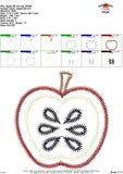 Apple Zigzag Applique Design