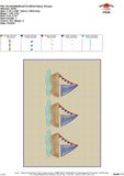 Scribble Sailboat Trio Embroidery Design