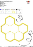 Honeycomb Zigzag Applique Design