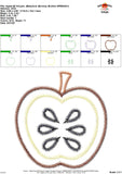 Apple Zigzag Applique Design