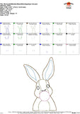 Bunny with Bubblegum Bean Stitch Applique Design