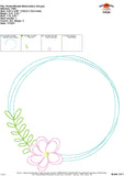 Flower Wreath Embroidery Design