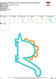 Dinosaur 4 Satin Applique Design