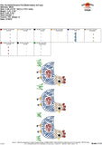 Scribble Chickens Trio Embroidery Design