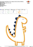 Dinosaur 1 Satin Applique Design