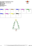 Christmas Tree Zigzag Applique Design