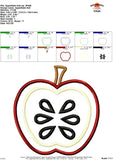 Apple Satin Applique Design