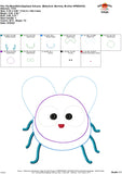 Fly Bean Stitch Applique Design