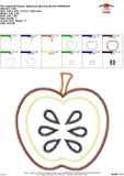 Apple Zigzag Applique Design