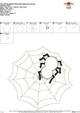 Web and Spider Bean Stitch Applique Design