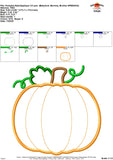 Pumpkin Satin Applique Design