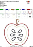 Apple Zigzag Applique Design