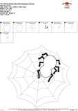 Web and Spider Bean Stitch Applique Design