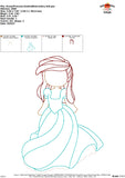 Ocean Princess Embroidery Design