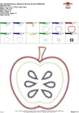 Apple Zigzag Applique Design