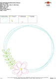 Flower Wreath Embroidery Design