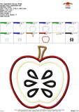 Apple Satin Applique Design