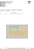 Scribble Pontoon Embroidery Design