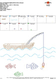 Scribble Fishing Boat Embroidery Design