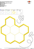 Honeycomb Satin Applique Design