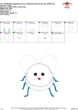 Fly Bean Stitch Applique Design
