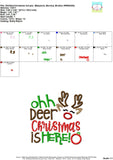 Oh Deer Christmas is Here Girl Applique Design