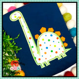 Dinosaur 2 Satin Applique Design