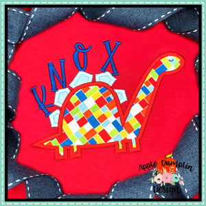 Dinosaur 4 Satin Applique Design