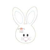 Bunny Face Boy Bean Stitch Applique Design