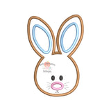 Bunny Face Boy Satin Applique Design