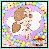 Fairy Bean Stitch Applique Design