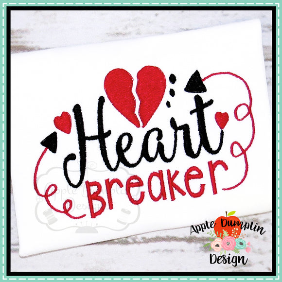 Heart Breaker Embroidery Design