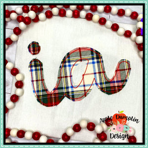 Iowa Bean Stitch Applique Design