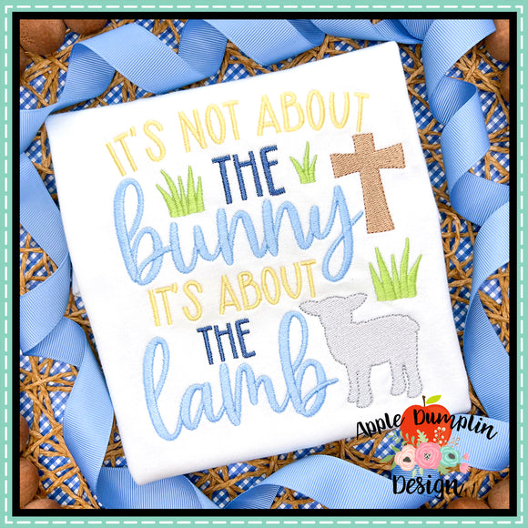 It's Not About the Bunny Grass Embroidery Design