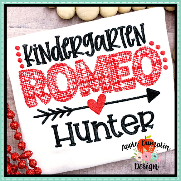 Kindergarten Romeo Applique Design