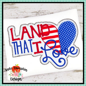 Land That I Love, Blanket Stitch, Applique Design