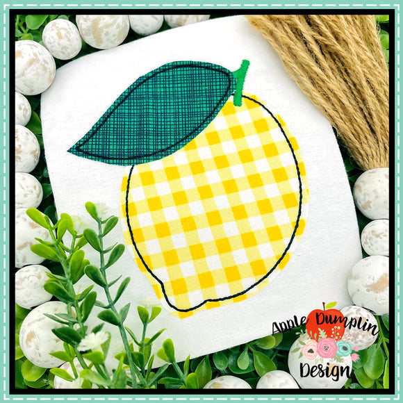 Lemon Bean Stitch Applique Design