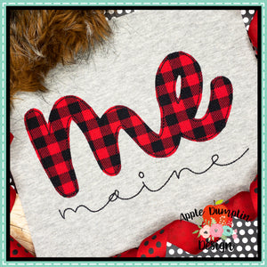 Maine Bean Stitch Applique Design