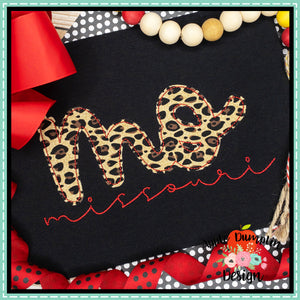 Missouri Bean Stitch Applique Design