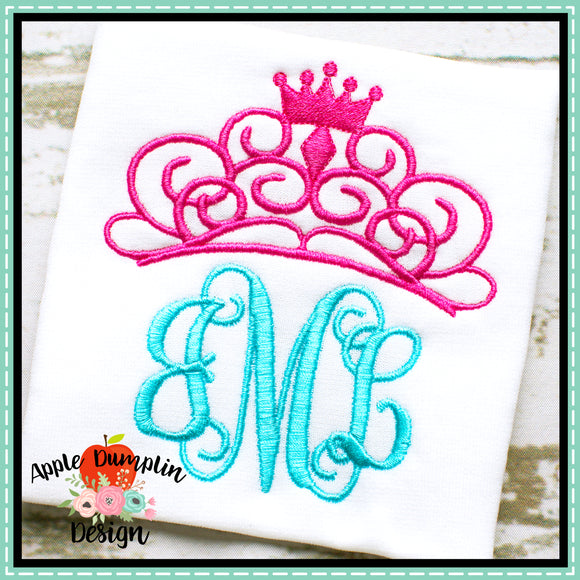 Tiara Embroidery Design