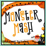 Monster Mash Embroidery Alphabet